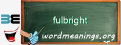 WordMeaning blackboard for fulbright